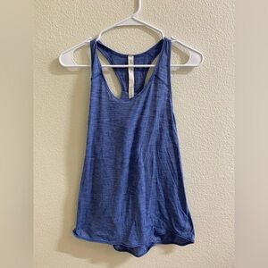 lululemon athletica Heathered Blue Tank Top‎